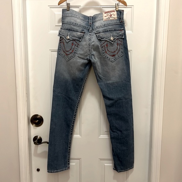True Religion Jeans True Religion Mens Skinny Big T Red Stitch